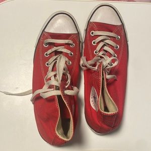 Converse red shoes